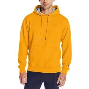 white and gold champion sweatshirt